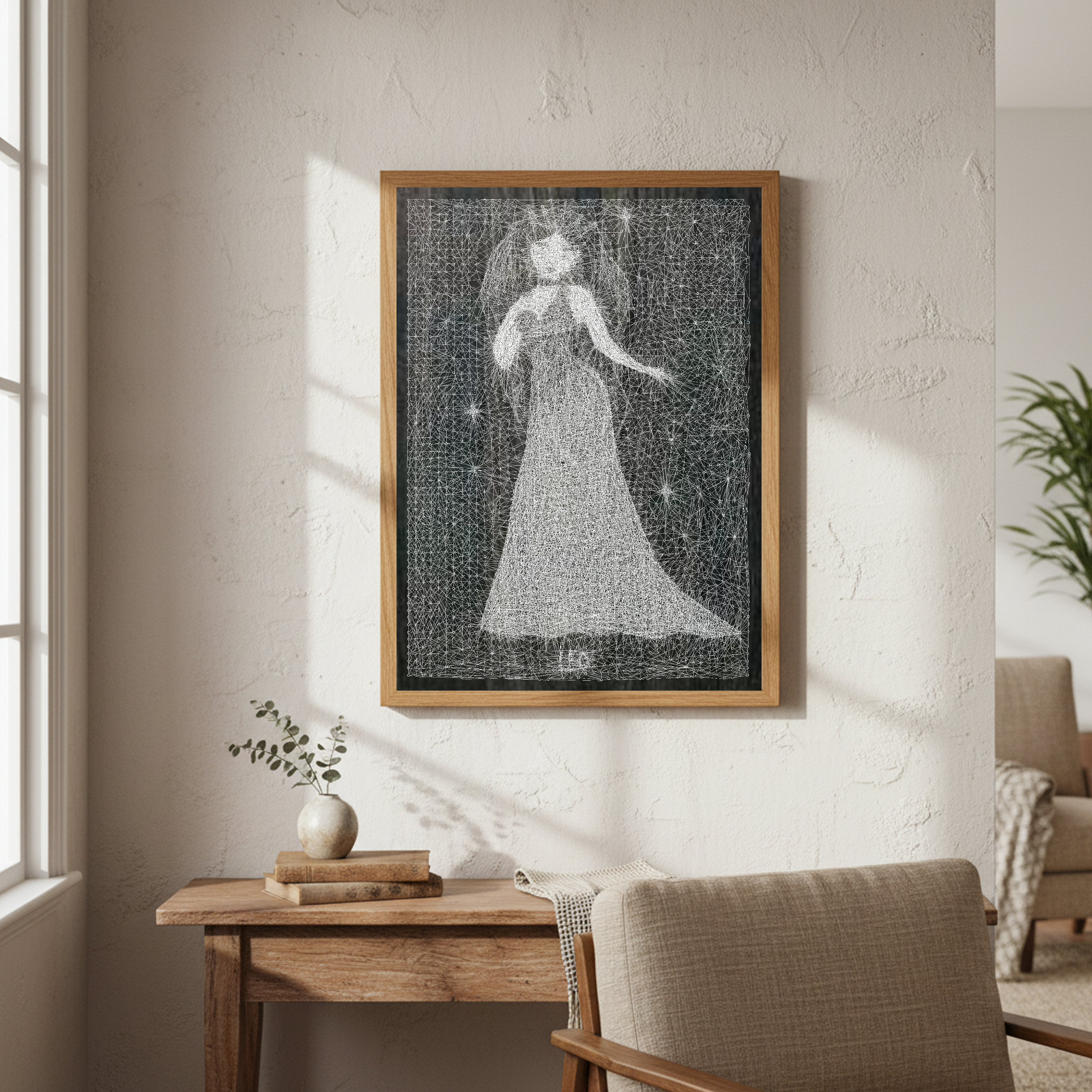 String Art - Leo Zodiac Sign Lion Astrology Horoscope Vintage Divine Feminine Pagan Wiccan Folk - Home Decor - House Warming Gift