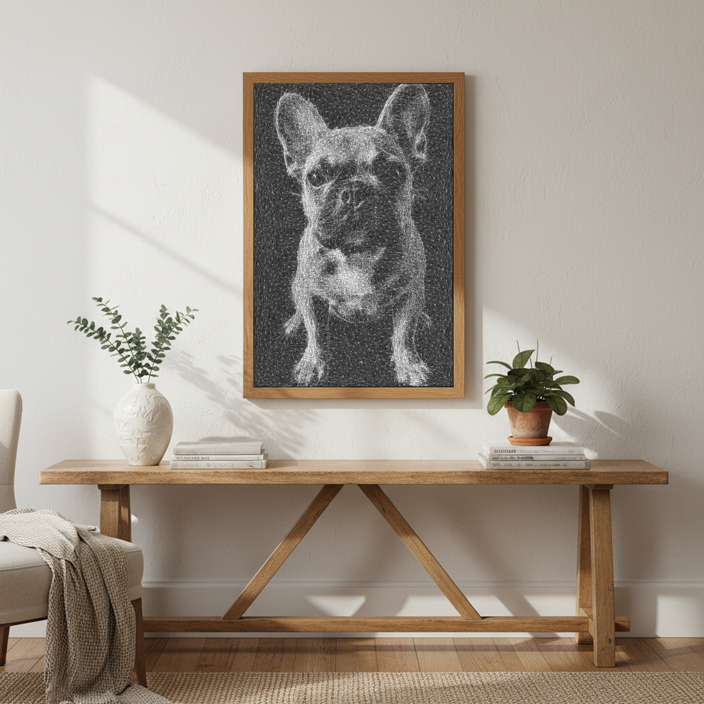 The Perfect Gift: Hand-Woven Portrait Painting For Your Love French Bulldog