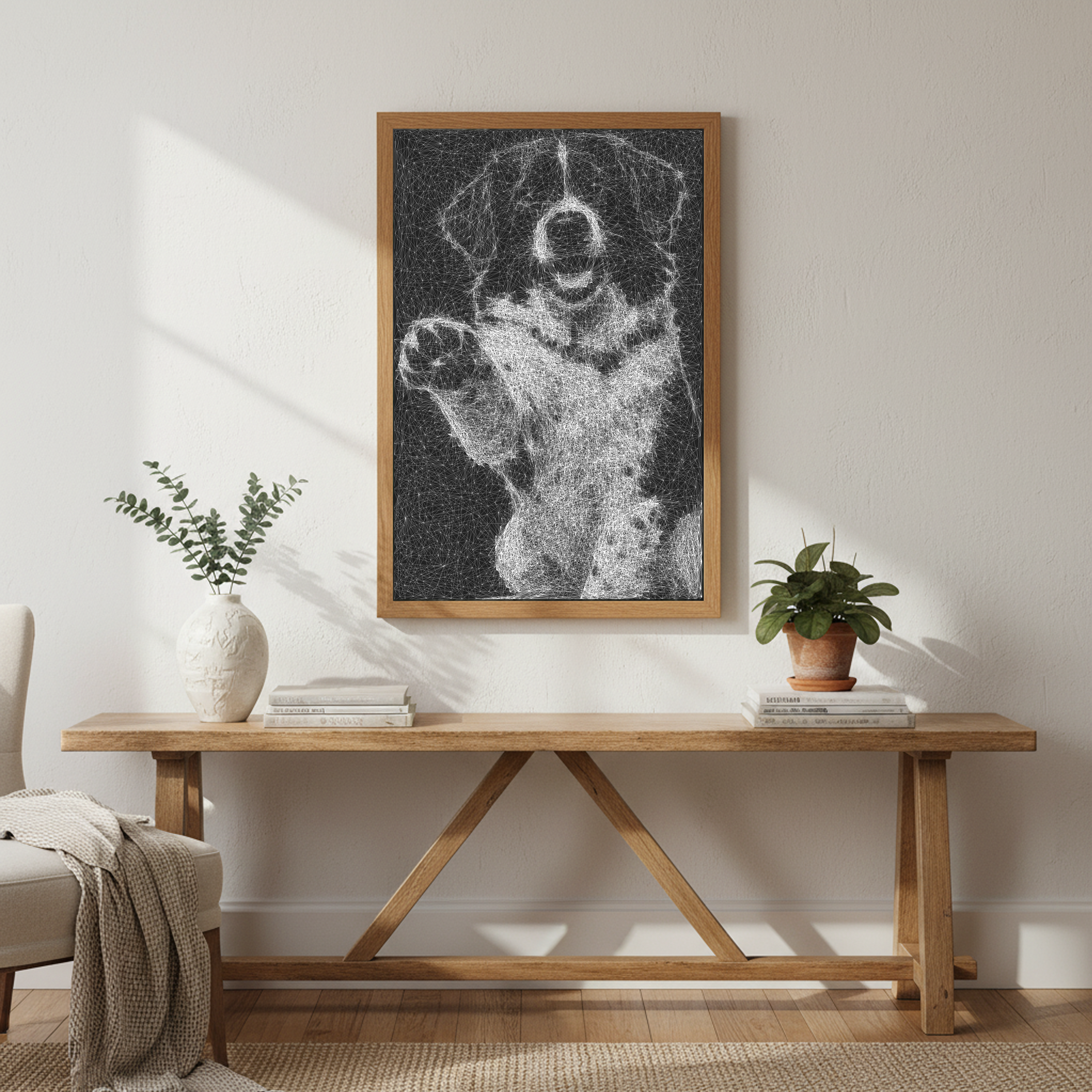 The Perfect Gift: Hand-Woven Portrait Painting For Your Love Border Collie