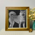 The Perfect Gift: Hand-Woven Portrait Painting For Your Love Shiba