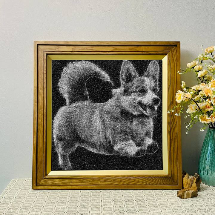The Perfect Gift: Hand-Woven Portrait Painting For Your Love Corgi