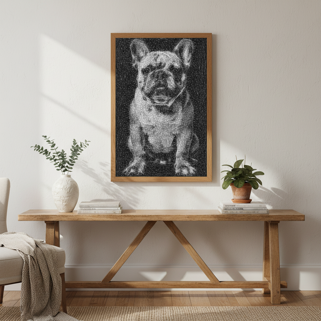 The Perfect Gift: Hand-Woven Portrait Painting For Your Love French Bulldog