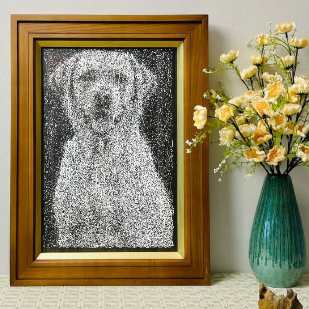 The Perfect Gift: Hand-Woven Portrait Painting For Your Love Labrador Retriever